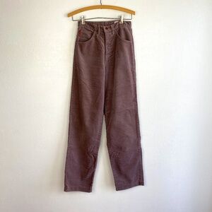 Vintage 90s James Jeans Women Pants Brown Corduroy 26x34 High Waist Straight Leg
